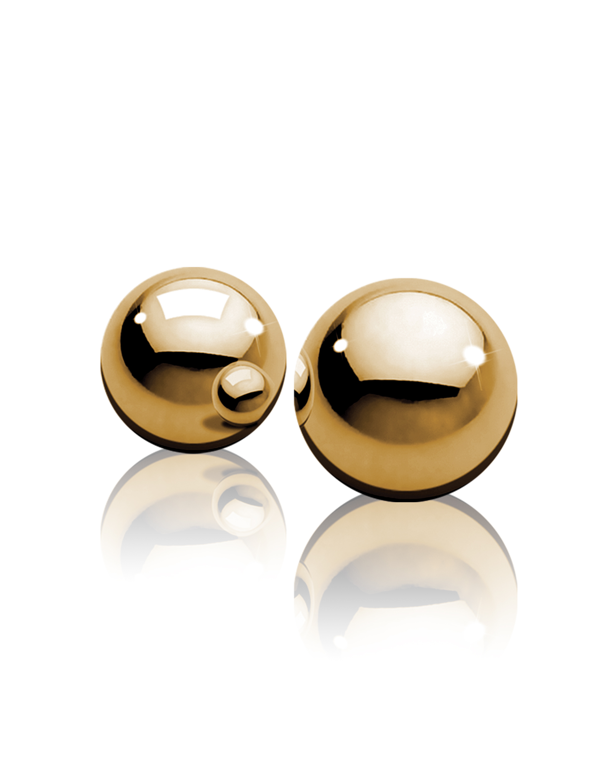Enjoy incredible vaginal stimulation with these elegant Ben-Wa Balls. Cast in high-quality metal and hand-polished to perfection the hygienic finish is sleek nonporous and easy to clean. Their size and weight make them perfect for vaginal stimulation and with stronger frequent orgasms.