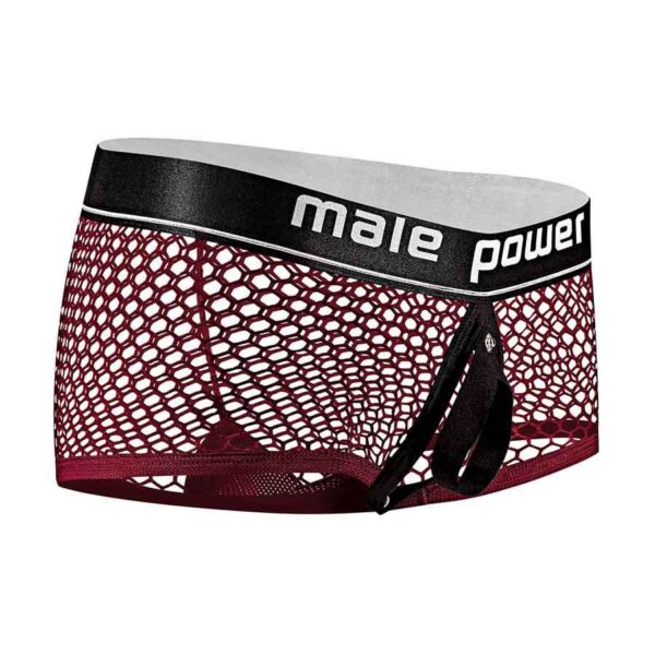 Cock Pit Net Mini Cock Ring Short - Small - Burgundy