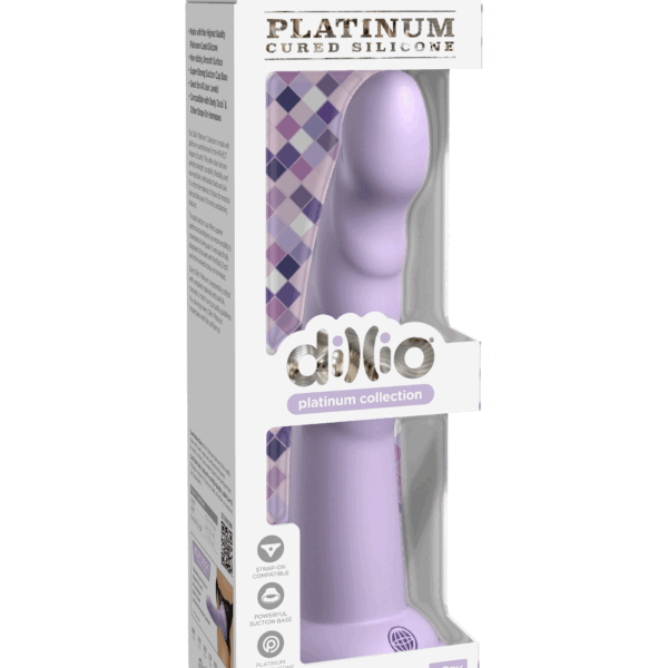 Dillio Platinum - Slim Seven 7 Inch Dildo - Purple