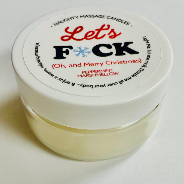 Let's Fuck Massage Candle - Peppermint Marshmallow 1.7 Oz