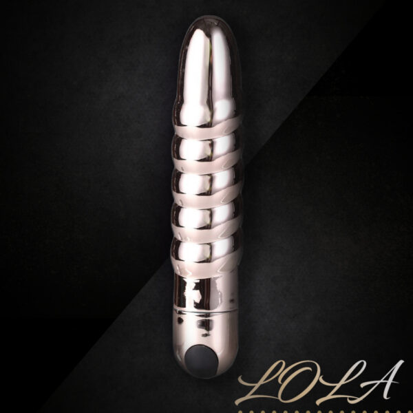 Lola 10 Function Vibrating Twisty Bullet - Rose Gold