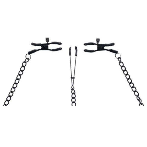 Saffron Nipple to Clit Set - Black