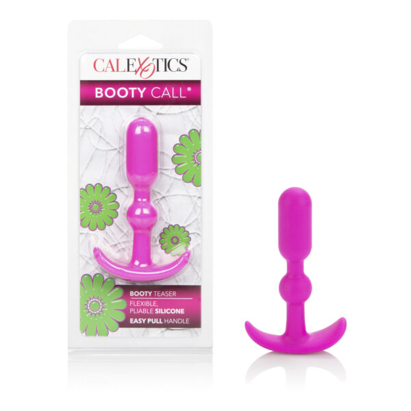 Booty call a premium collection of non-vibrating silicone flexible and pliable. EZ pull handle.