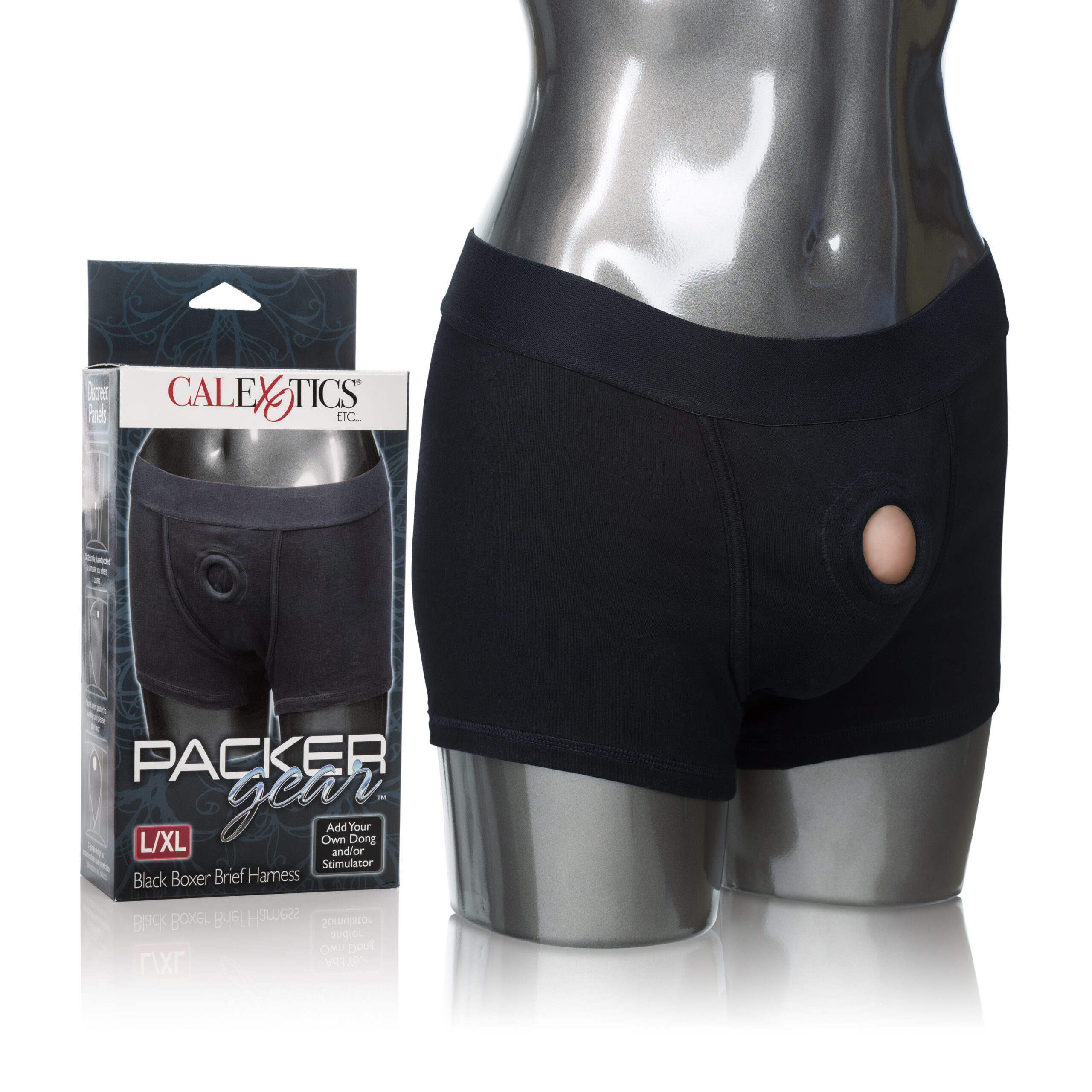 Packer Gear Boxer Brief Harness - Large/extralarge - Black - Image 2