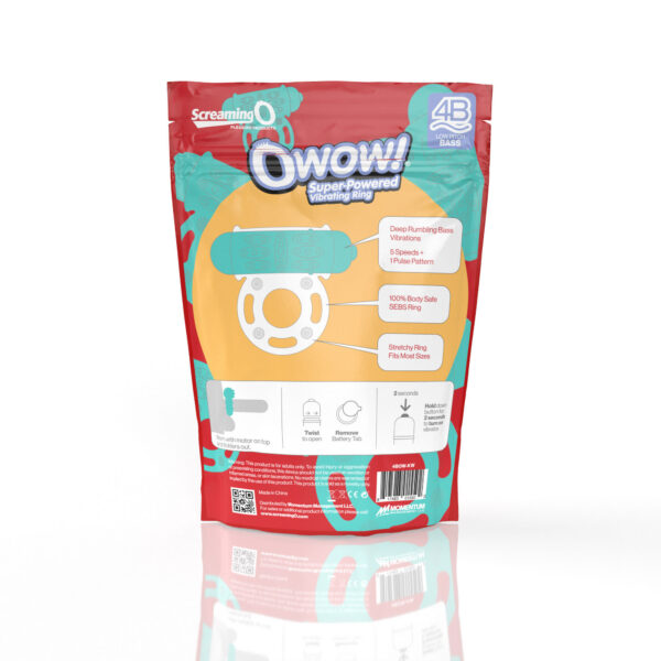 Screaming O 4b - Owow Super Powered Vibrating Ring - Kiwi