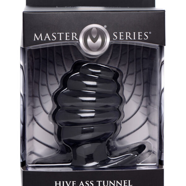 Hive Ass Tunnel Silicone Ribbed Hollow Anal Plug - Medium