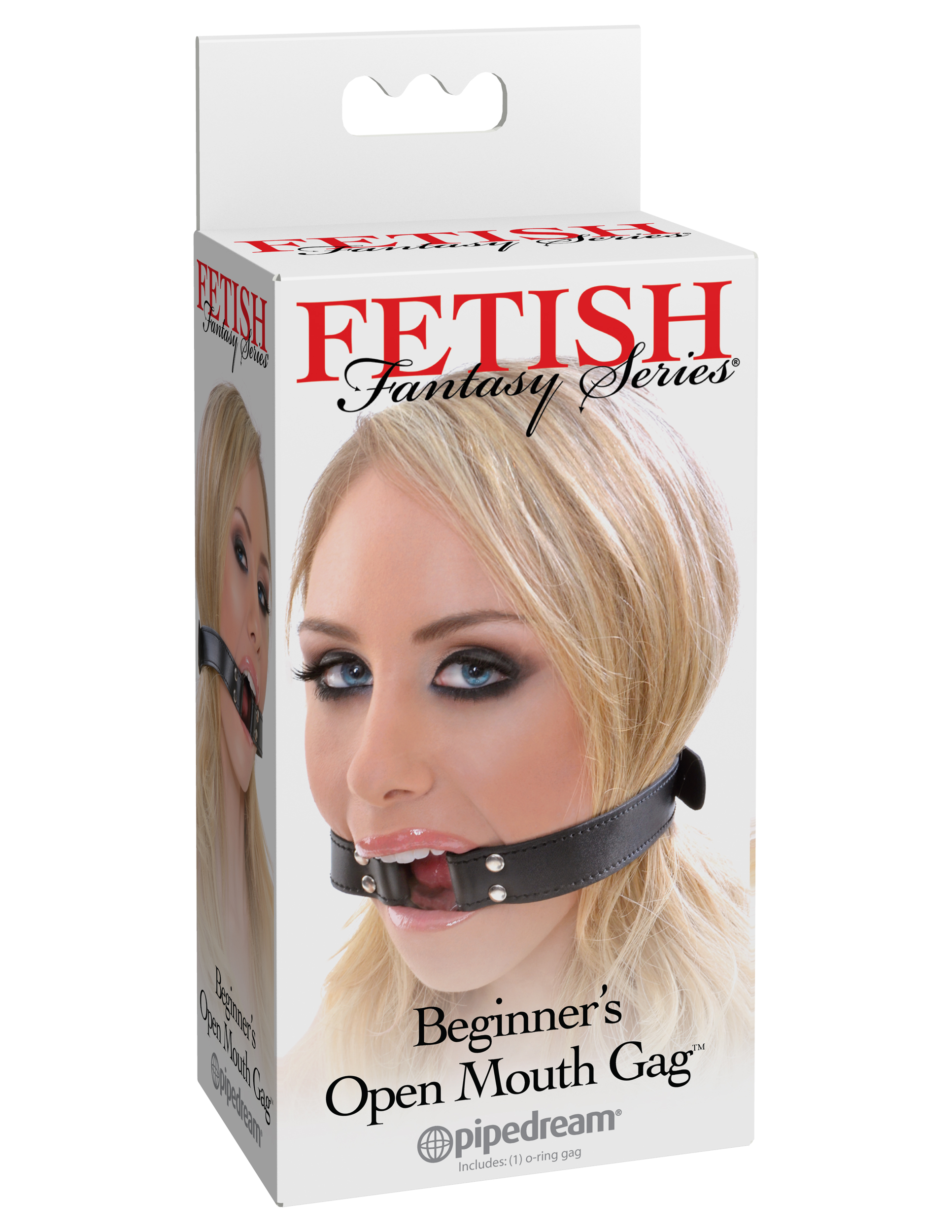 Open wider and Say Ahhh. with the Beginner Open Mouth Gag. This sexy o-ring gag is made for first-timers and features a 1.75-inch diameter. With the sturdy ring gag held securely between their jaw your subject wont be able to say a word while their mouth is propped wide open and easily accessible.