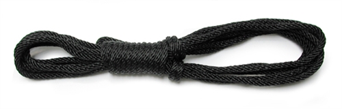 This soft nylon bondage rope is strong enough for serious play but is smooth and gentle on bare skin. 25 inches.
