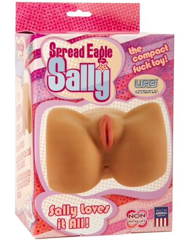 Enjoy portable pleasure with the compact Spread Eagle Sally fuck toy. Made from our proprietary UR3 material nothing feels more realistic or sensational. Sally features both pussy and ass openings with plush thighs for gripping - making this fleshy masturbator an instant favorite for guys who want something a little different.