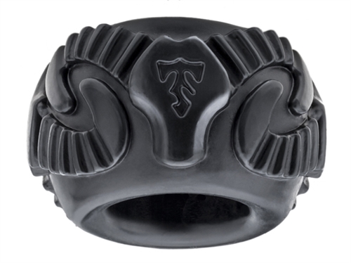 The Ram Ring is designed by Tribal Son a duo of master artisans known around the world for their silver jewelry designs. The highly styled ring can be used as a traditional cock ring or worn as a body adornment. It is made with our industry-leading proprietary  materials which makes it a superior long lasting durable ring that is extremely comfortable to wear. The Ram Ring is made of PF Blend which is a mixture of Silicone and TPR.