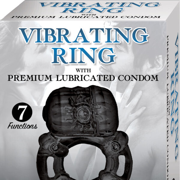 Vibrating Ring Black Pulsating Erection Keeper - Black