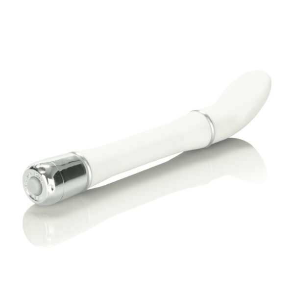 Satiny soft slender and discreetly sized personal massagers with pinpoint tips. Easy push button operation.