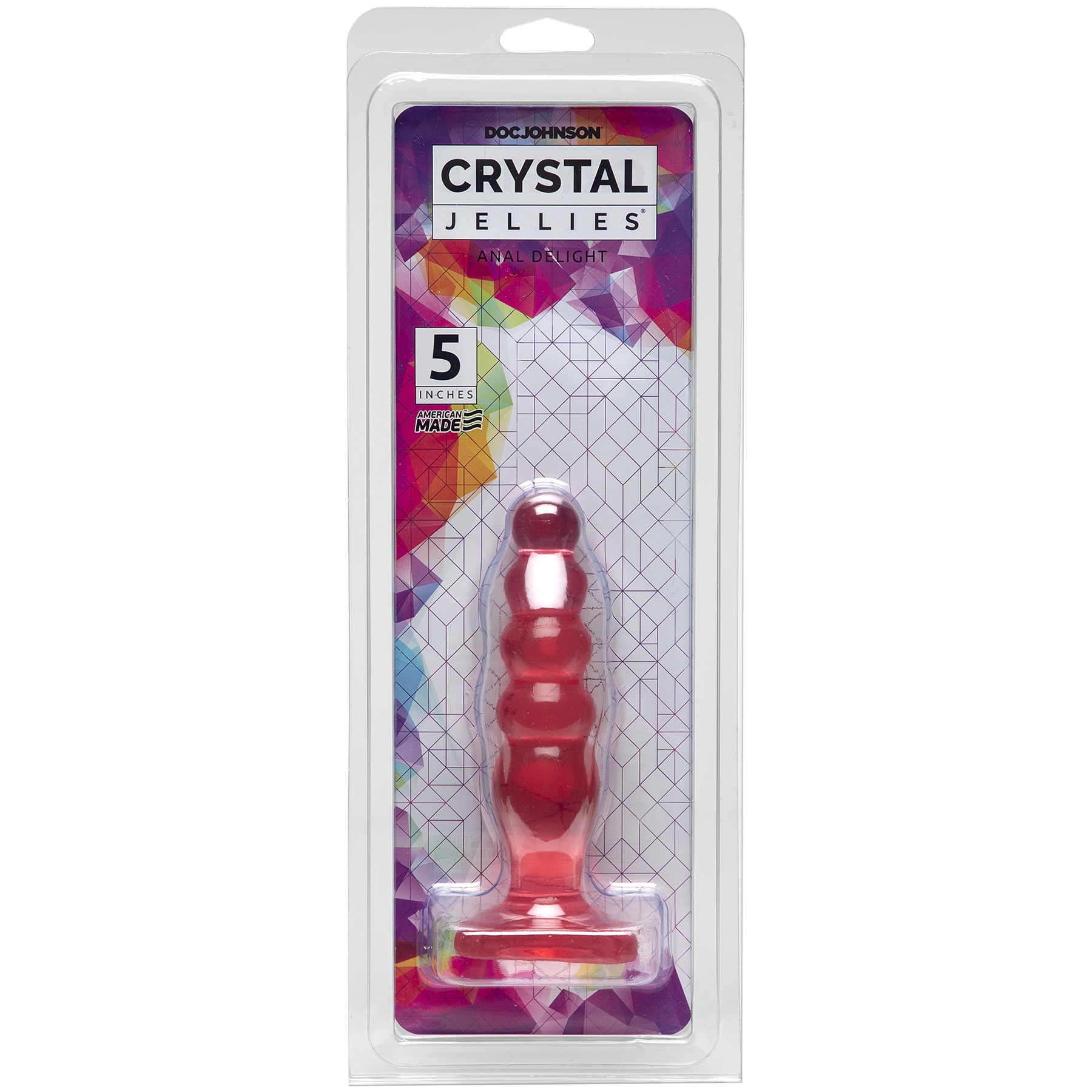Doc Johnson's Crystal Jellies Anal Delight is a soft and flexible