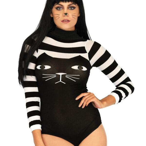 Striped Cat Bodysuit - One Size