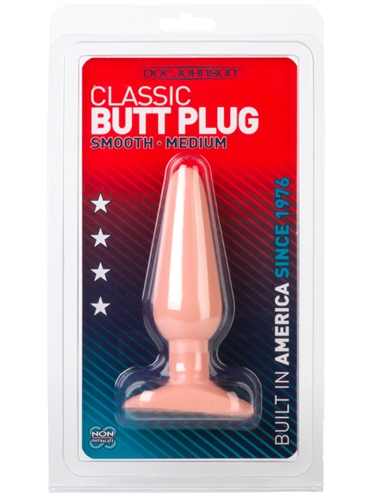 A classic toy for beginners. Doc Johnson's 5 inch Butt Plug has a smooth tear-drop shape ideal for first-time insertion