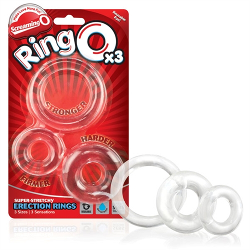 Choose from 3 super stretchy erection rings to feel the perfect fit! Stay harder longer with a fuller erection