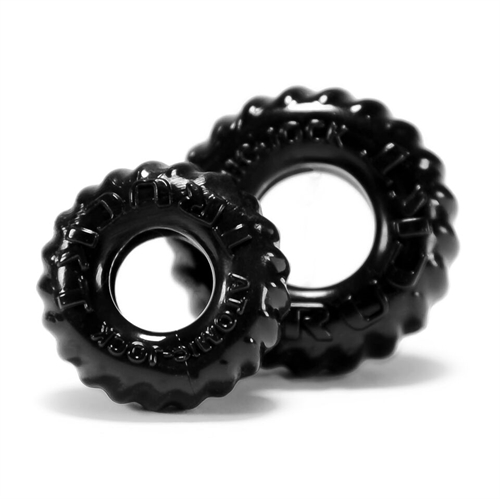 TRUCKT cockrings hugs your meat with 2 different fits--the large one for a good grip on your cock & balls and a good hard bone