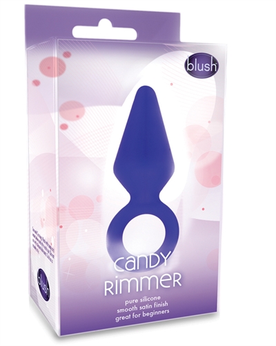 Candy Rimmer is the perfect toy for safe and gentle anal play. Made of pure silicone Candy Rimmer is body-safe and can be boiled or frozen for sanitation or temperature play. Simply coat Candy Rimmer in water-based lubricant and the smooth satin finish will become slippery. The rings keeps it in place and allows easy manipulation by you or your partner.