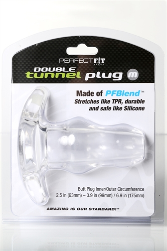 Double Tunnel Plug Medium - Clear - Image 2