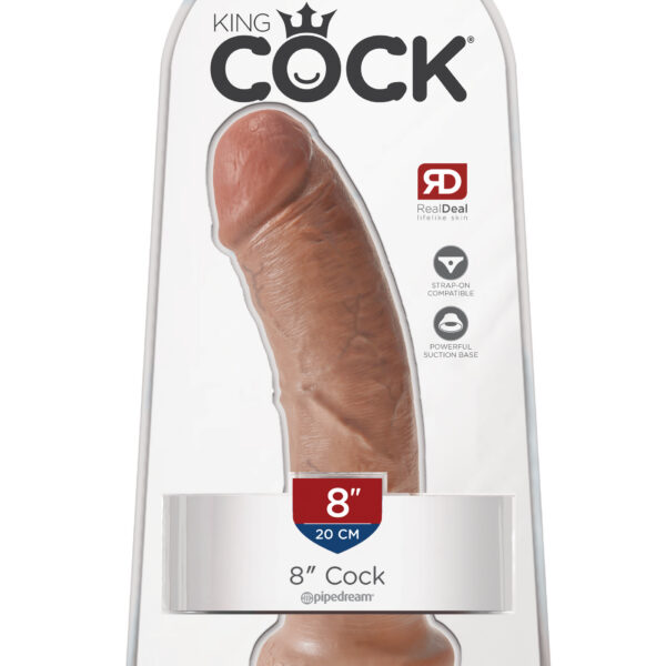 King Cock 8 Inch Cock - Tan