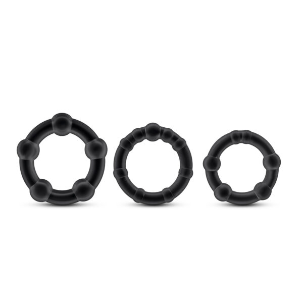 Perform like the stud you are! These Stay Hard Cock Rings come in 3 sizes