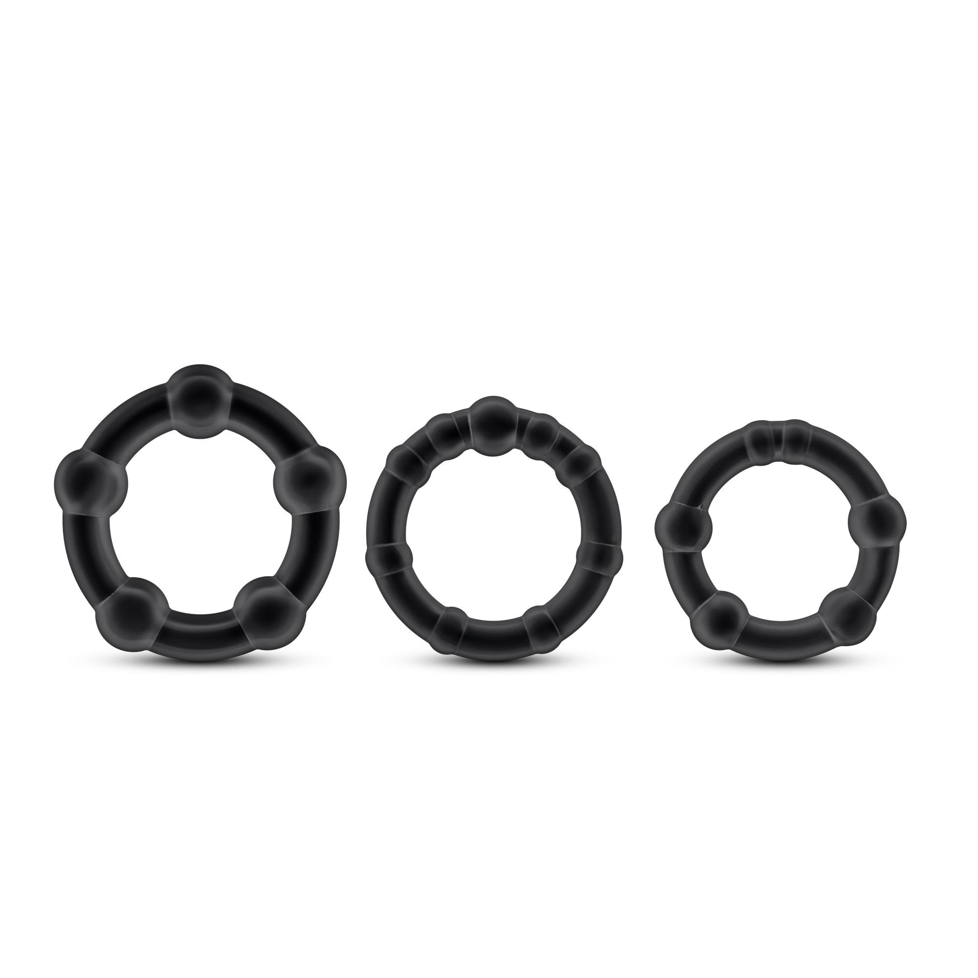 Perform like the stud you are! These Stay Hard Cock Rings come in 3 sizes