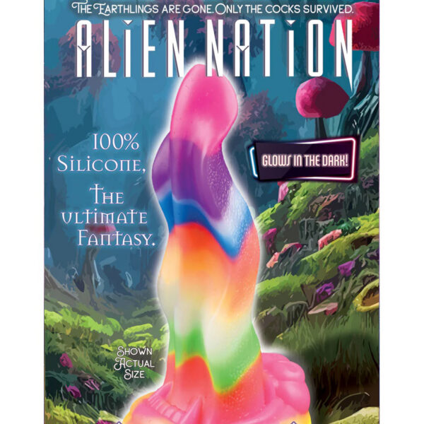 Alien Nation Lick of the Lair Silicone Glow in the Dark Creature Dildo - Multicolor