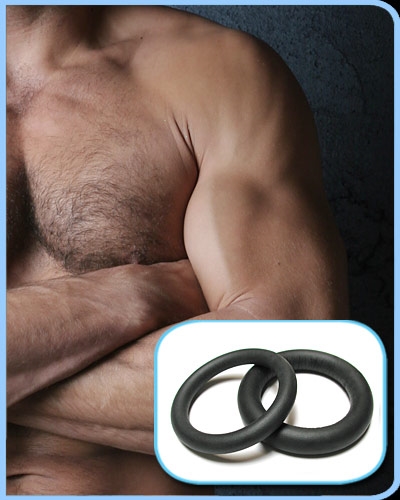 Neoprene cock ring measures 2 inches in diameter.