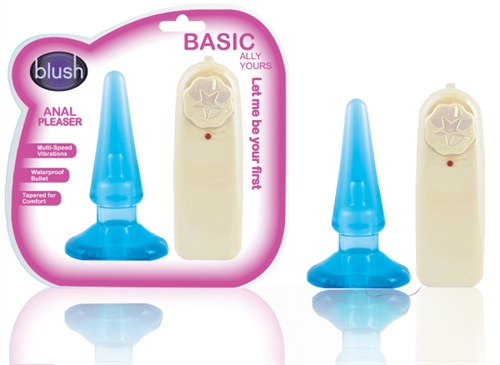Now this is a back door buddy that wants to knock your socks off. Are you looking to venture into anal play. Or just experimenting. Well this Pleaser is perfect size at 4.5 inches in total length not intimidating for beginners and extremely affordable introduction to your next booty call. Designed to touch all your right spots the Anal Pleaser is waterproof tapers from base tip for the perfect entry and with the multi-speed controller you get the perfect pleasing every time. All you need to relax get your favorite lube and bottoms up to enjoy all the incredible sensations of your backdoor fun.