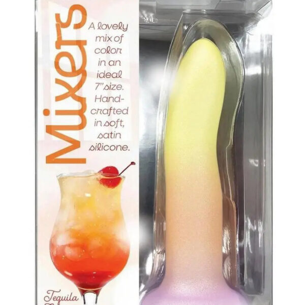 Mixers Tequila Sunrise 8" Dildo - Yellow Orange Pink