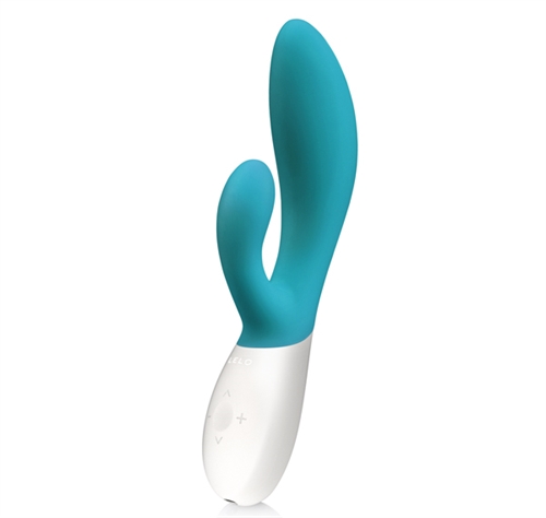Lose yourself in waves of uncontrollable pleasure. In a world-first design INA Wave is inspired by the caress of a lovers fingers as it surges with a natural come-hither motion to massage your G-Spot. While its generous body rises and falls the powerful clitoral stimulator creates a blended climax that crashes over you. Housed in a percent silicone design that is fully rechargeable and waterproof the 10 unique vibration  and wave settings deliver whole new levels of orgasm intensity.