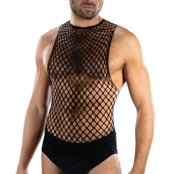 Envy Full Effect Fishnet 2 Piece Set Os - Black