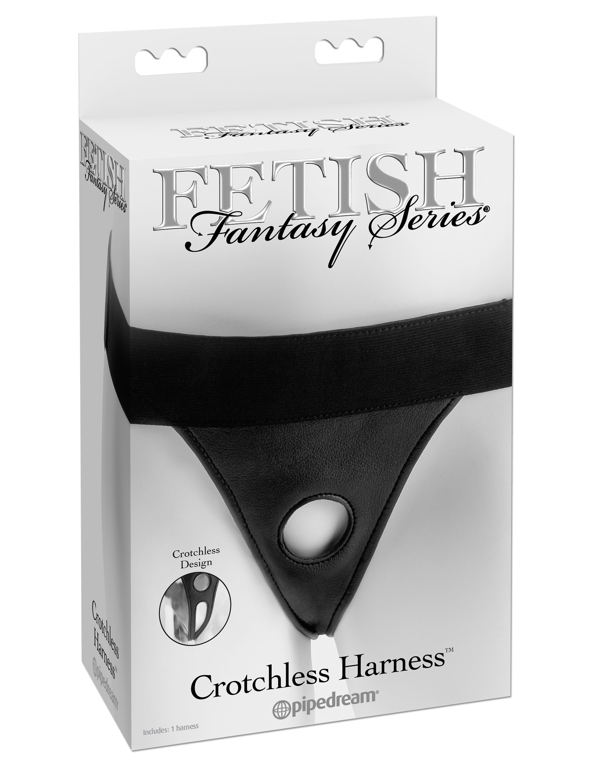 Fetish Fantasy Series Crotchless Harness - Black - Image 4