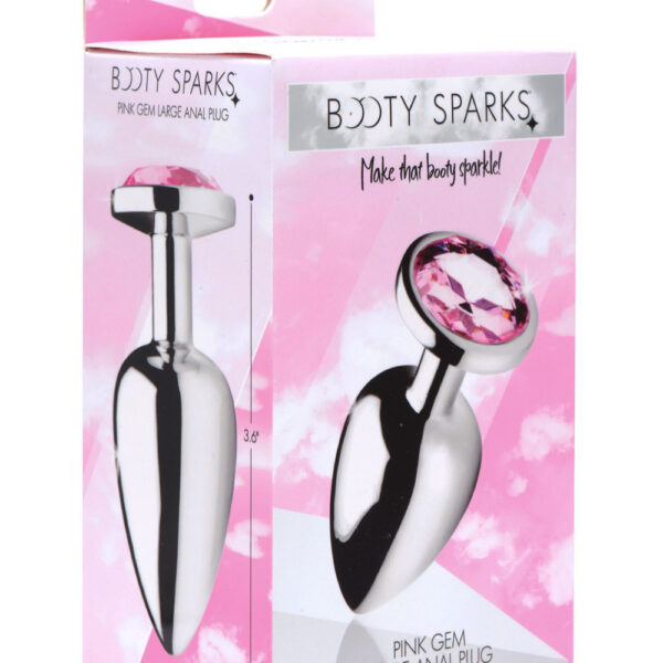 Pink Gem Anal Plug - Large
