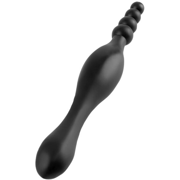 The Fun Flex Anal Teazer features two ends that are both suitable for fun. Start out with the smooth tapered shaft before graduating to the beaded shaft which features a tip of just .5-inches to ease entry before gradually expanding to .75-inches. The flexible shaft bends with your bodys contours to hit just the right spot while each end acts as a sturdy retrieval handle for safe and easy handling.