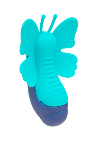 The Harlow Flutterfly for vaginal clitoris and nipple play. F2 button is the on and off control. F1 button controls 12 functions. The plus and negative buttons control 5 intense speeds. 12 function with 5 speeds.
