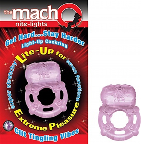 Super stretchy Lite-Up vibrating cockring Nubby vibrating clitoral ticklers AG10 battery included