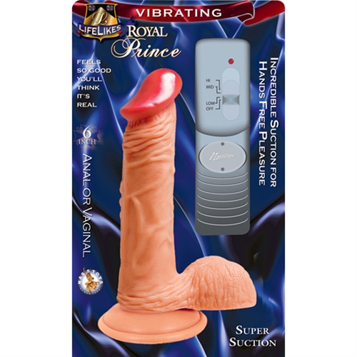 6 inch realistic look and feel vibrating cock. Amazing suction cup for hands free pleasure. 3 powerful speeds.