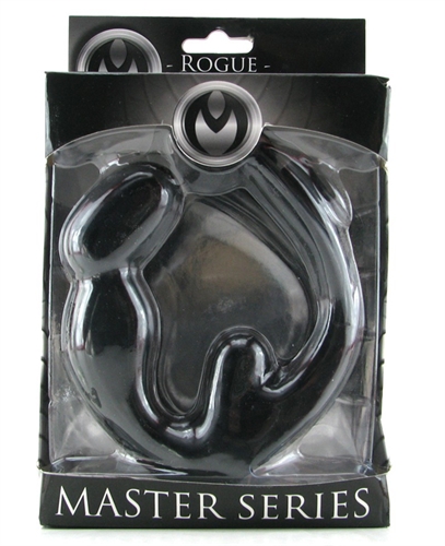 The Rogue sends vibrations to the cock balls taint and P-Spot. Uniquely designed piece that fits tightly over the cock and balls with a taint stimulator as well as a bulbous anal stimulator. Taking ecstasy up a notch a built in compartment designed for a vibrating bullet is located at the base so the wearer can be