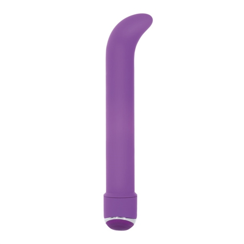 The 7-Function Classic Chic Standard "G" Vibe is the perfect intimate massager to use on your own or to use with your partner. Add a sense of fun and excitement to life's most intimate moments and let the stylish massager give your G-spot the ultimate massage and stimulation with its sensually curved head and its 7 orgasmic massage functions. Measuring 6.25" in length and 1" in width the Standard "G" Vibe is a great size for women looking for a deeper