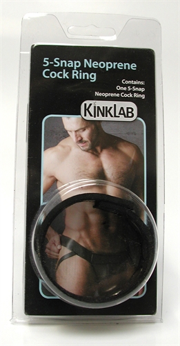 Cock ring.  5 snaps for superior adjustability.