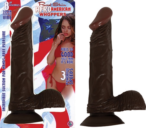 Flexible pigmented realistic flesh erection cock with balls. Suction cup base. Perfect for anal or vaginal satisfaction. AA batteries not included.