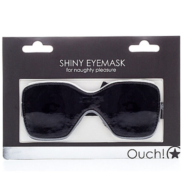 Shiny Eyemask for Naughty Pleasure - Black