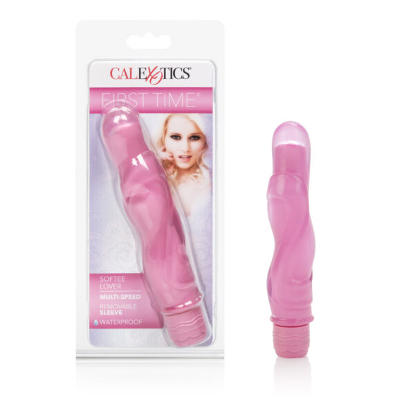 Discreetly sized vibrator with a plushee soft removable sleeve. Powerful multi-speed vibrations.