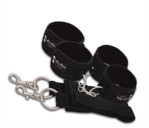 Whether on a romantic getaway or at home many any size bed a perfect place to lock down your lover with a Bed Spreader. Without frames or hooks easily restrain your partners arms or legs from the sides or top and bottom in absolute comfort. <br><br> MEASUREMENTS: <br>  6" x 2.5" x 10" (15.24 cm x 6.35 cm x 25.4 cm)
