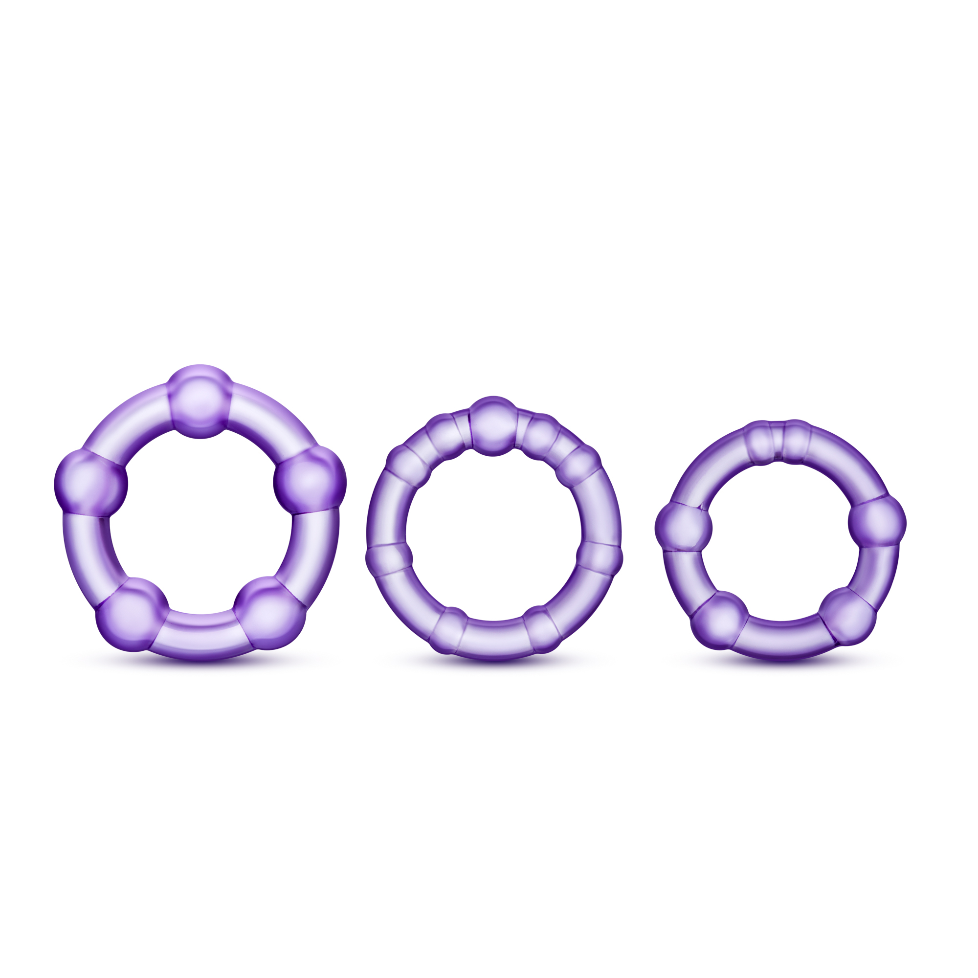 Perform like the stud you are! These Stay Hard Cock Rings come in 3 sizes