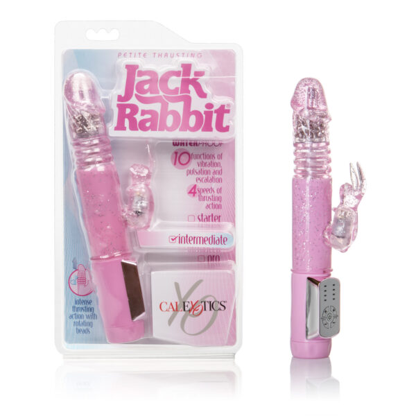 Petite Jack Rabbit with incredible thrusting and rotating power. Rabbit has 10 intense functions of vibration