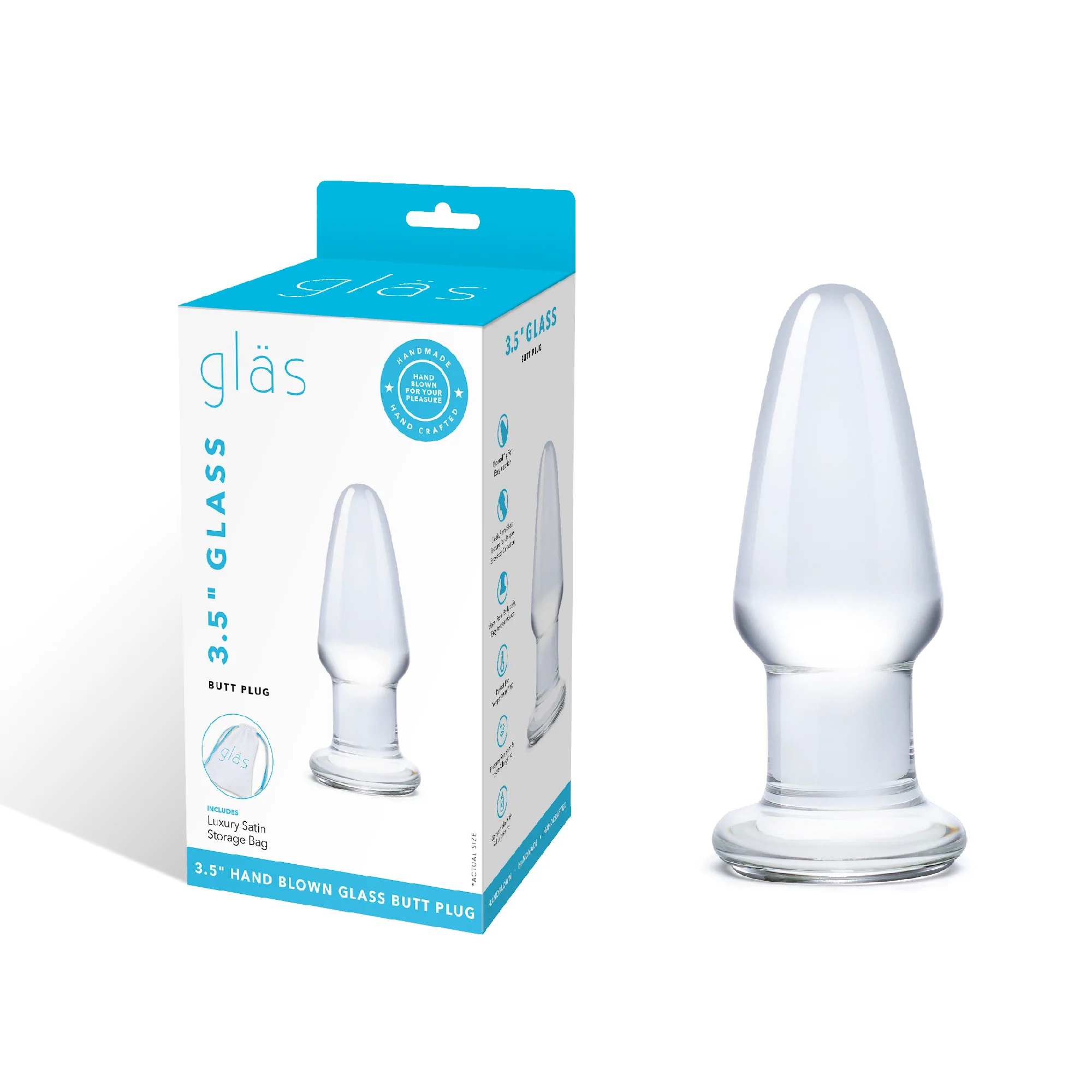 this butt plug can be heated or chilled t o deliver sensations like no other material! Fracture-resistant and hypoallergen ic