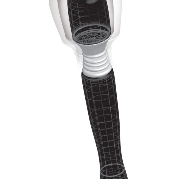 Enjoy soothing vibrations anywhere you go with this cordless mini massager.  Powered by a whisper-quiet motor