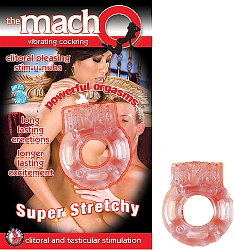 Super stretchy vibrating cockring Nubby vibrating clitoral ticklers